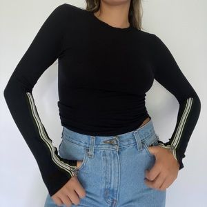 Ribbed Black long sleeve